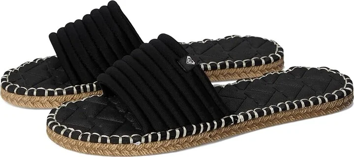 Roxy Shoresoft SLD Women's Sandals Neoprene Black : 6 M, Faux Leather