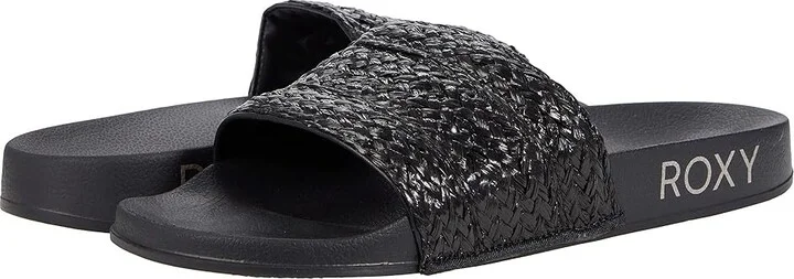 Roxy Slippy Jute Women's Shoes Black : 5 M, Synthetic