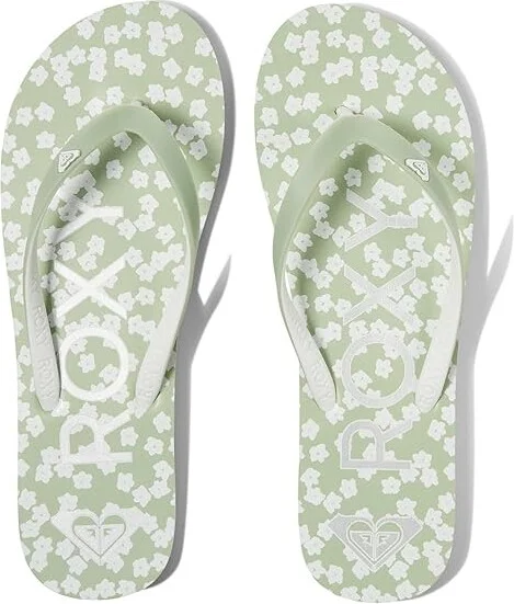 Roxy Tahiti VII Women's Shoes Green/White : 5 M, Synthetic