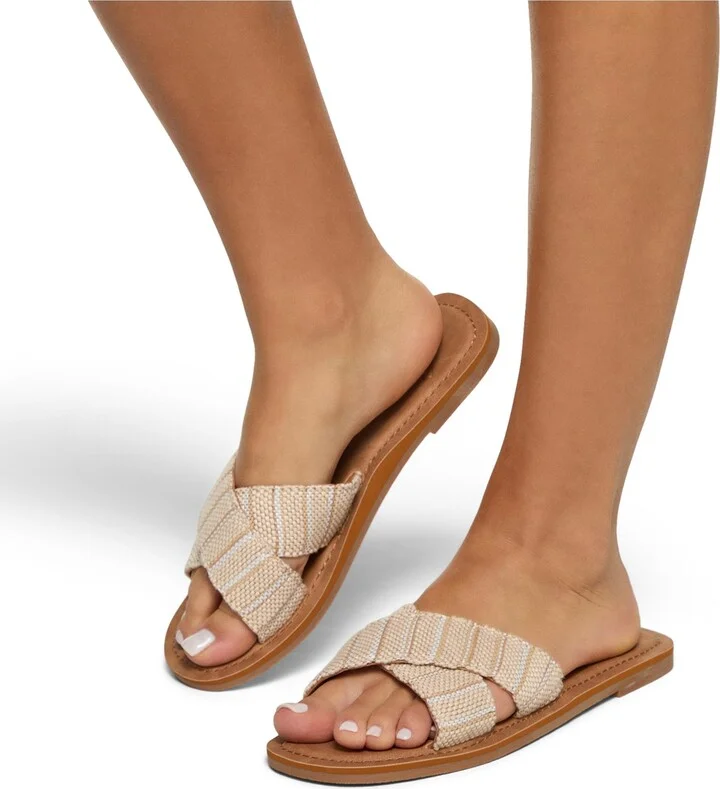 Roxy Women's Andreya Raffia Slip-On Sandals - Image 6