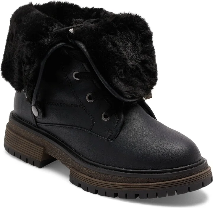 Roxy Women's Bruna Combat Boot Mid Calf
