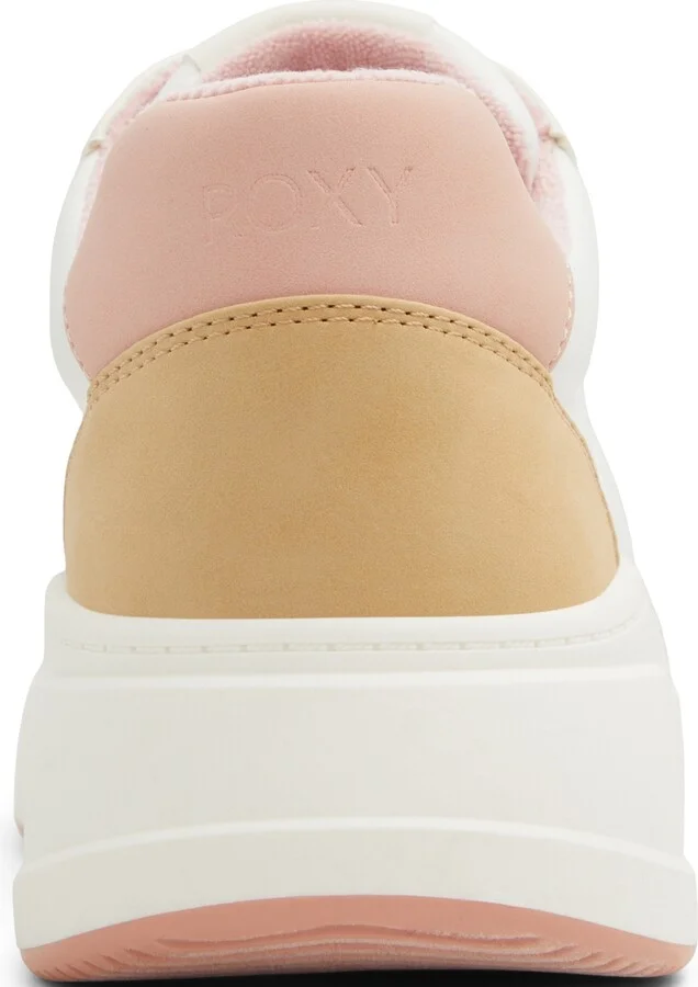 Roxy Women's Carver Lace-Up Sneakers - White/Multi - Image 3