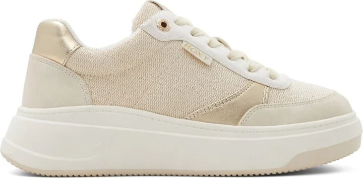 Roxy Women's Carver Lace-Up Sneakers - White/Multi - Image 6
