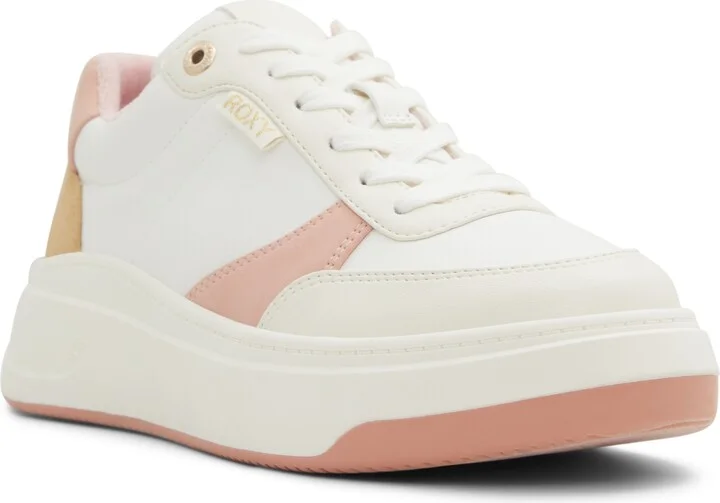 Roxy Women's Carver Lace-Up Sneakers - White/Multi