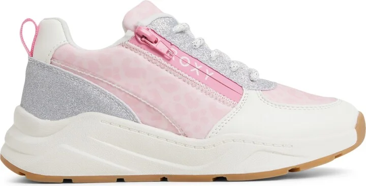Roxy Women's Rg Cliff Fashion Athletics Lace Up Sneakers - Pink/White - Image 2