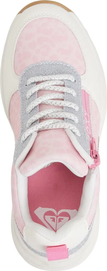 Roxy Women's Rg Cliff Fashion Athletics Lace Up Sneakers - Pink/White - Image 4