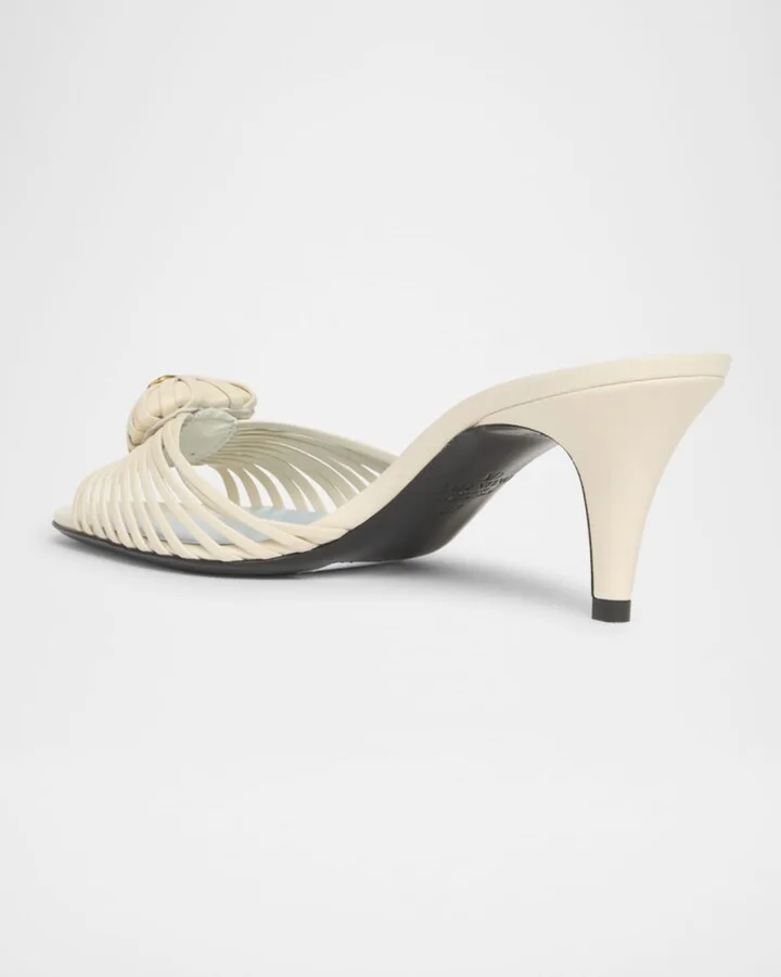 Royal Heart VLogo Leather Sandals - Image 3