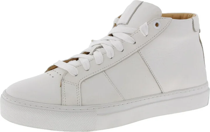 ROYALE HIGH Womens Lace-Up Leather High-Top Sneakers