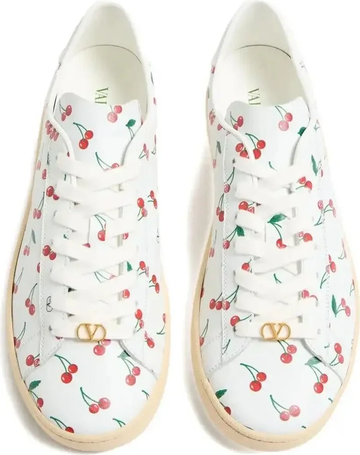 Royco Cherry-Print Low-Top Sneakers - Image 4