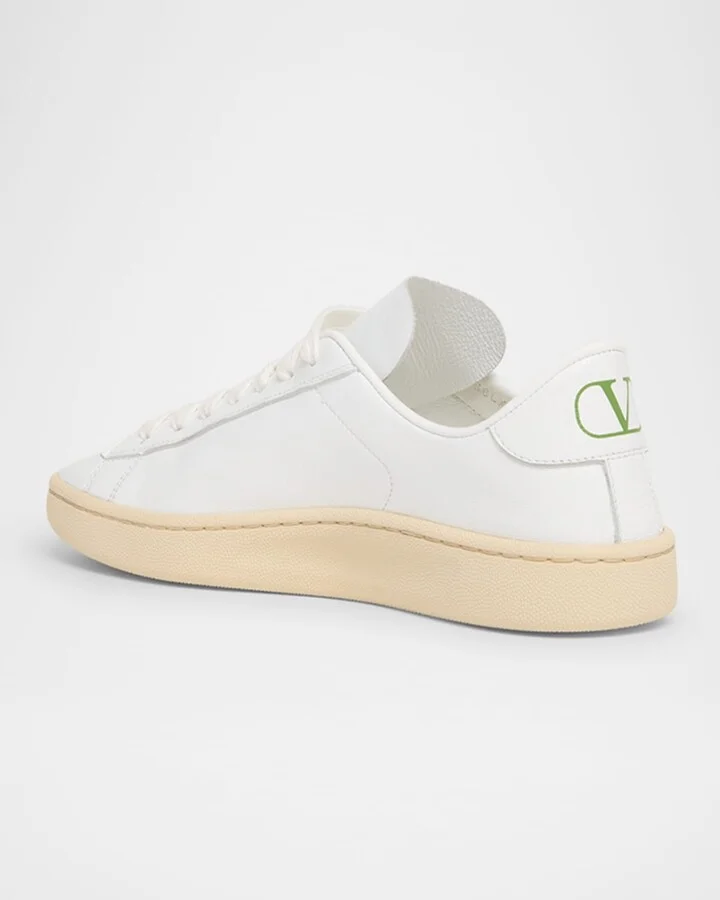 Royco Leather VLogo Low-Top Sneakers - Image 2