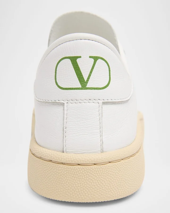 Royco Leather VLogo Low-Top Sneakers - Image 5