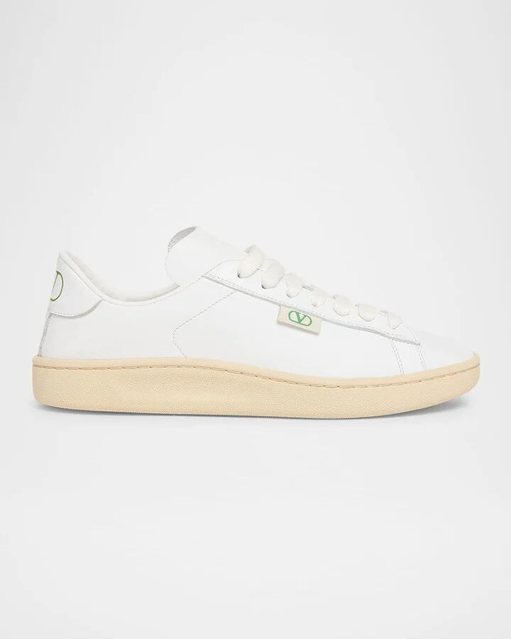 Royco Leather VLogo Low-Top Sneakers