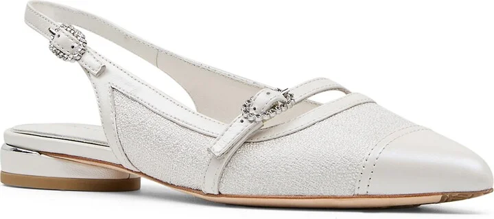 Rozamay Pointed Toe Slingback Flat
