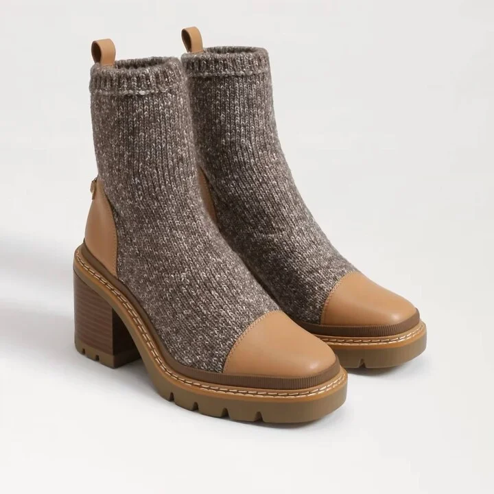 Rozanna Knit Bootie In Cloud Knit