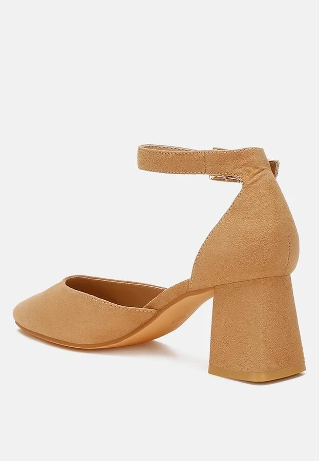 Rozita Microfiber Block Heel Sandals - Image 8