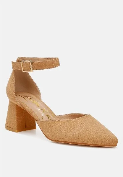 Rozita Microfiber Block Heel Sandals Women - Image 2