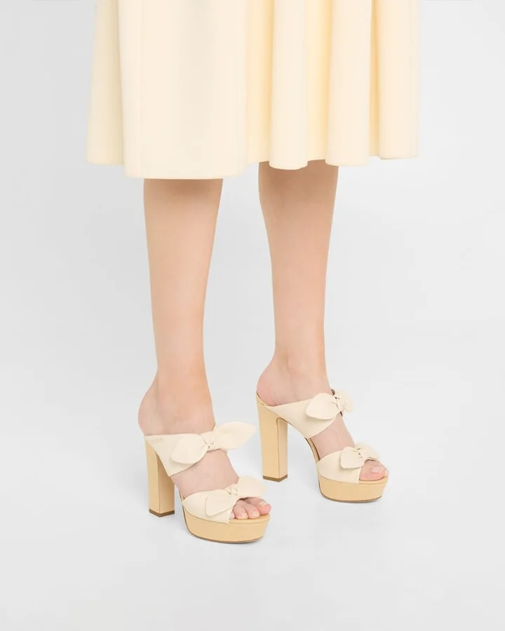 Rua 120 Raffia and Leather Platform Sandals - Image 2
