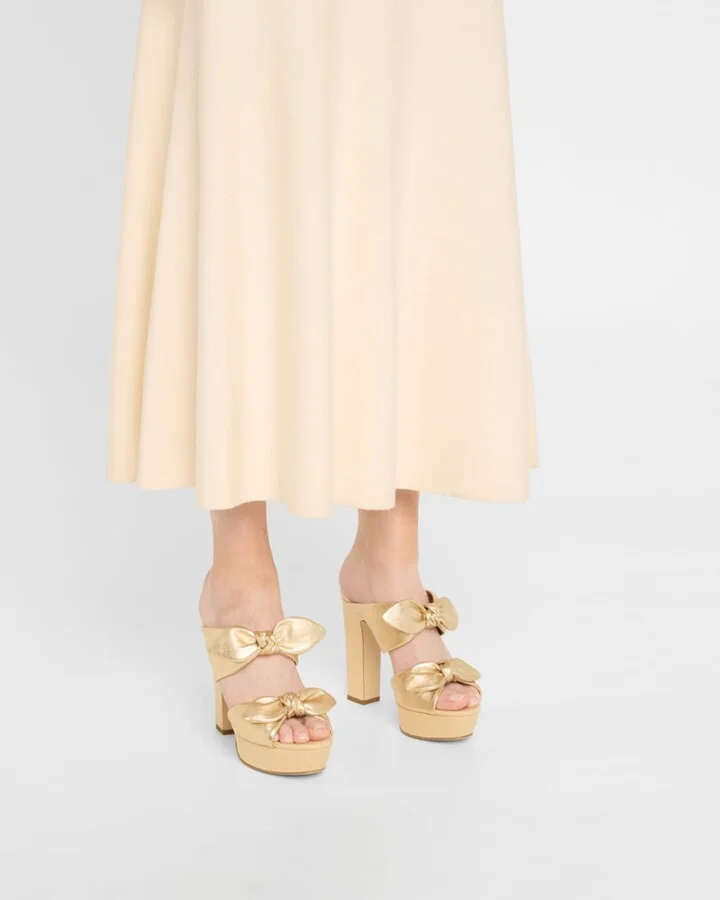 Rua 120 Raffia and Leather Platform Sandals - Image 3