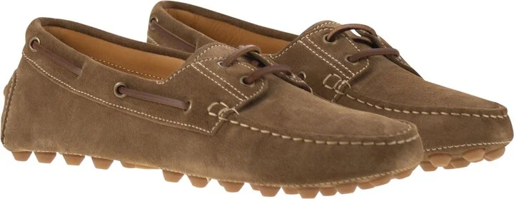Rubber Bubble Suede Boat - Image 4