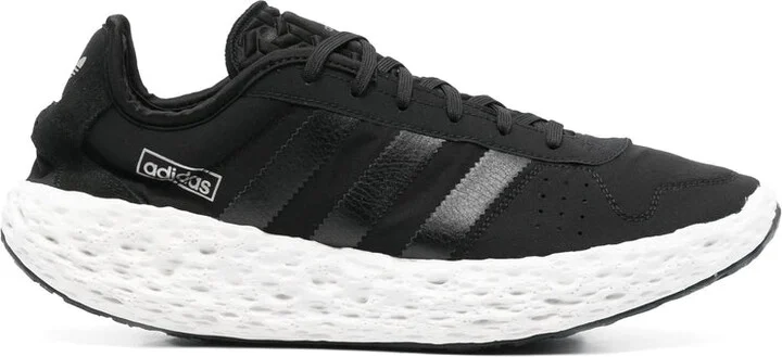 Rubber Fabric Sneakers
