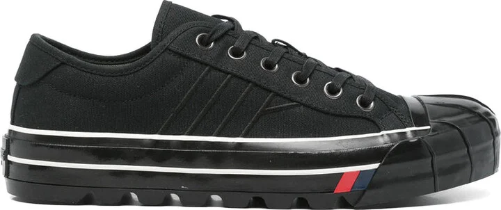 Rubber Fabric Sneakers