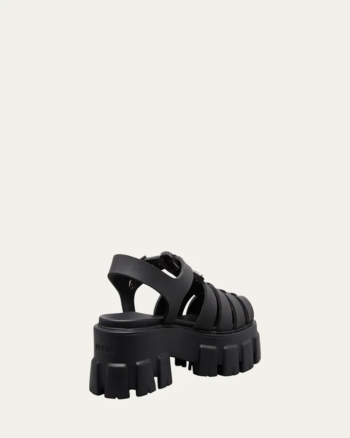 Rubber Logo Chunky-Sole Fisherman Sandals - Image 6