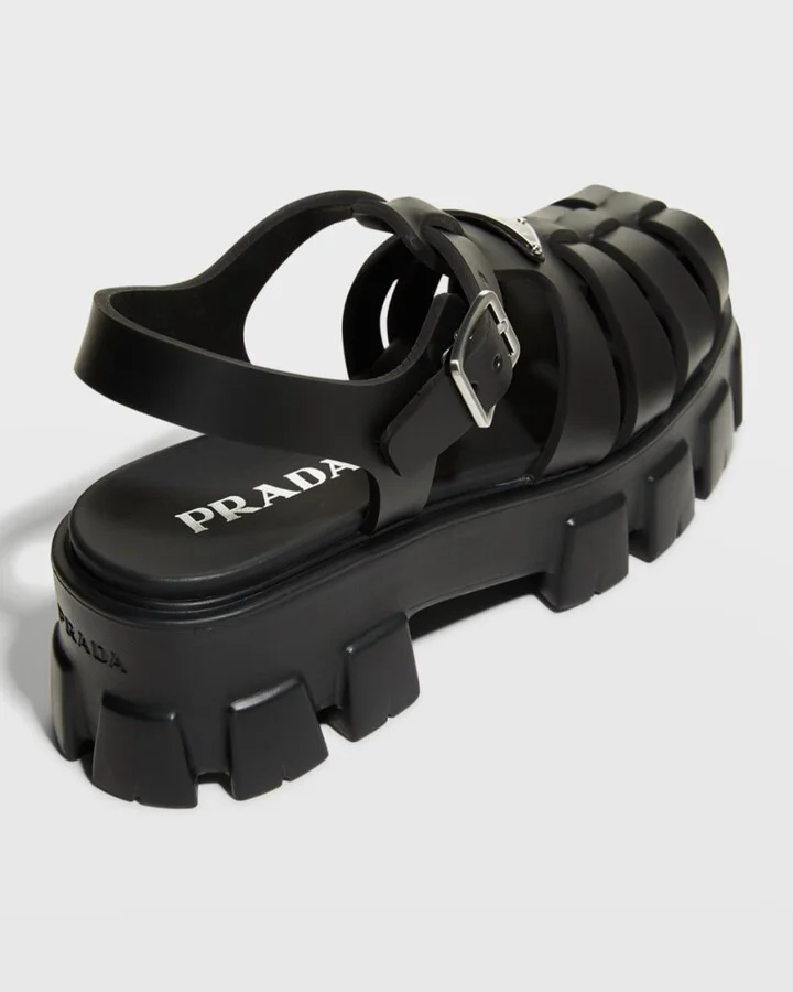 Rubber Logo Chunky-Sole Fisherman Sandals - Image 6