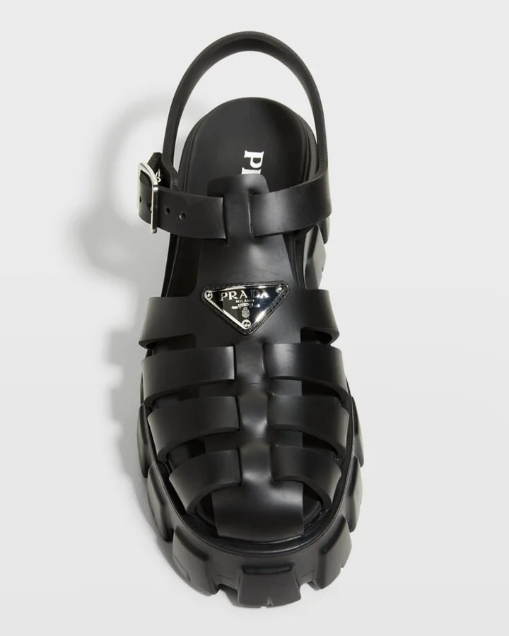 Rubber Logo Chunky-Sole Fisherman Sandals - Image 11