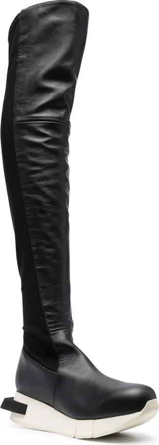 Rubber-Platform Long Boots - Image 2