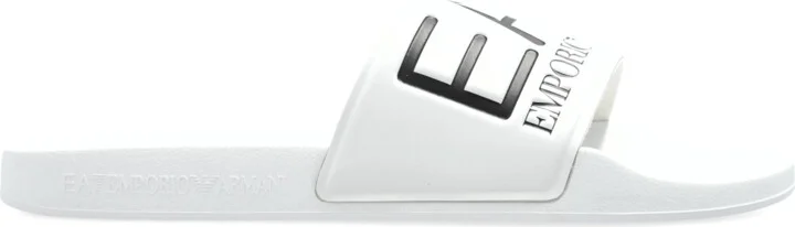 Rubber Slides With Logo, , - White