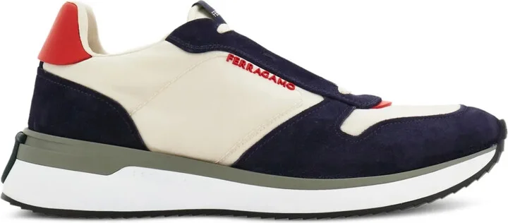 Rubber-Sole Suede Sneakers