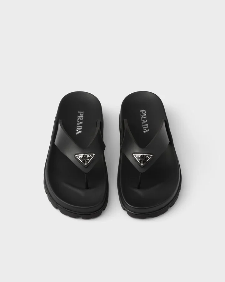 Rubber thong sandals - Image 3