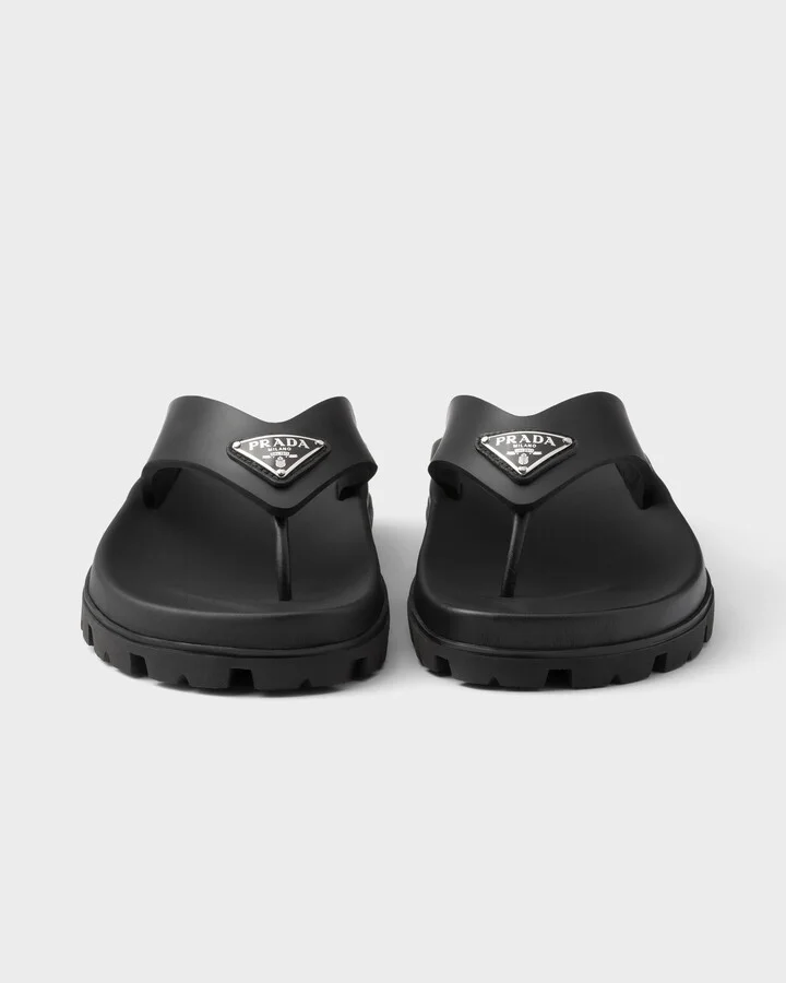 Rubber thong sandals - Image 5