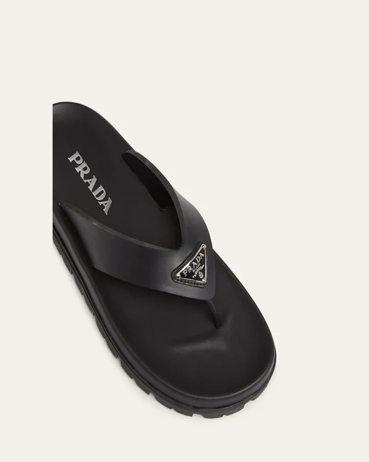 Rubber Thong Slide Sandals - Image 5