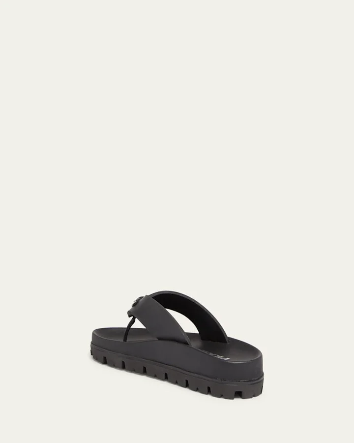 Rubber Thong Slide Sandals - Image 8