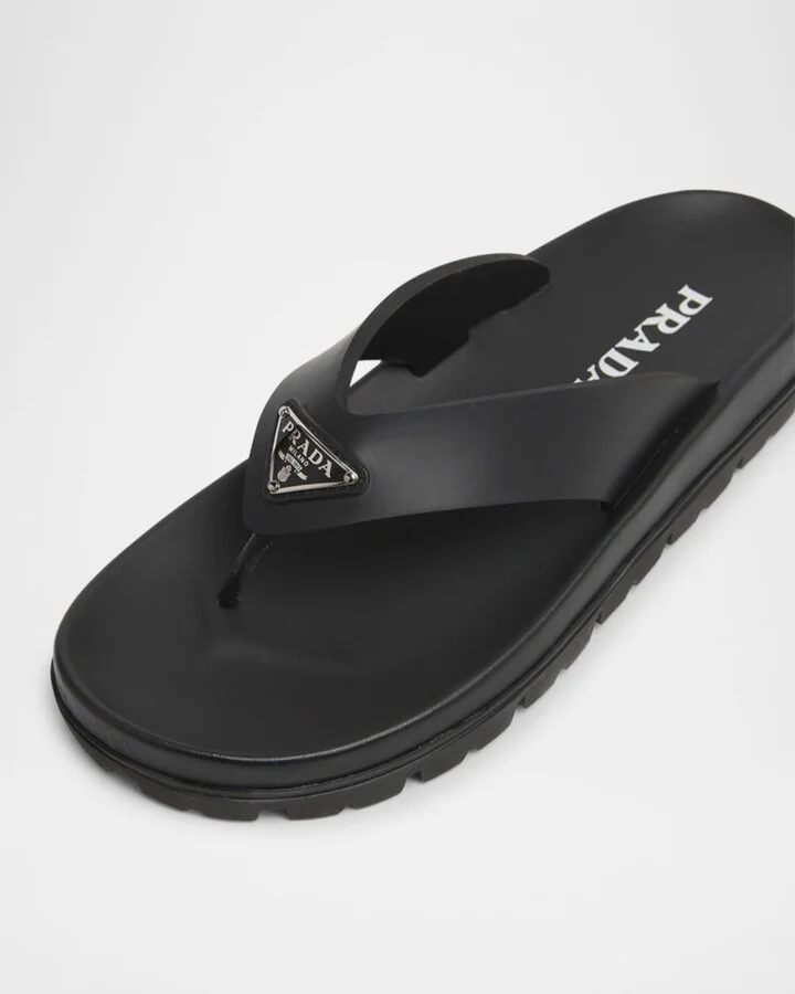 Rubber Thong Slide Sandals - Image 7