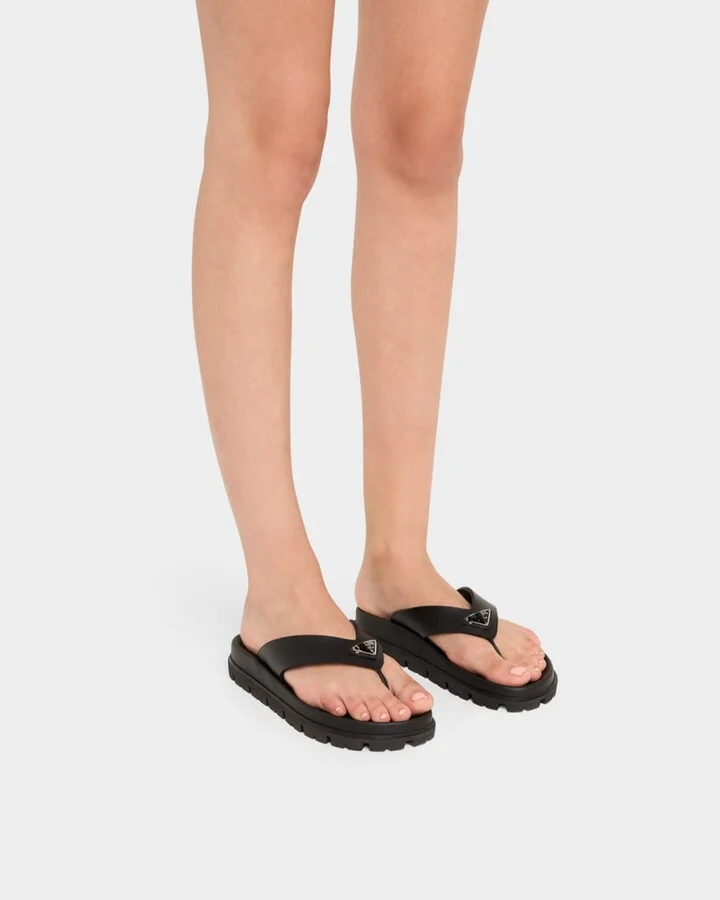 Rubber Thong Slide Sandals - Image 8