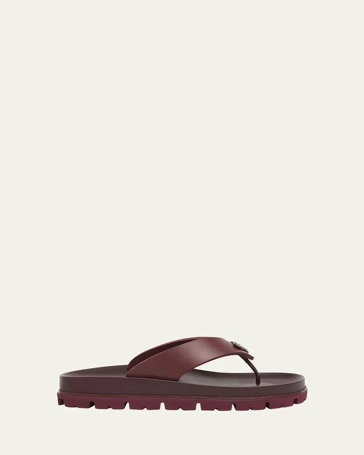 Rubber Thong Slide Sandals