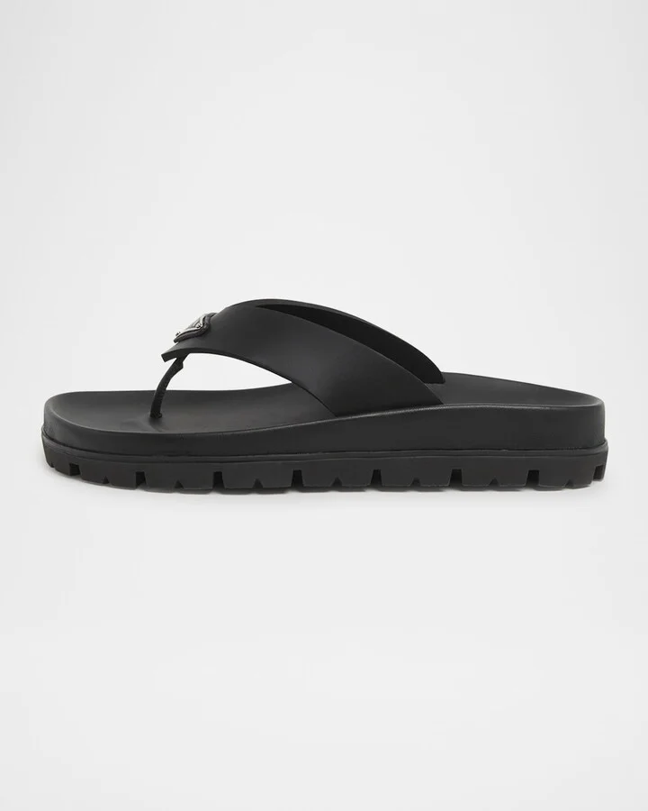 Rubber Thong Slide Sandals