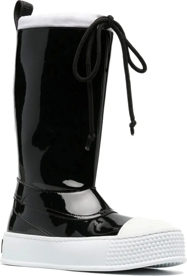 Rubber-Toecap Platform Boots - Image 2