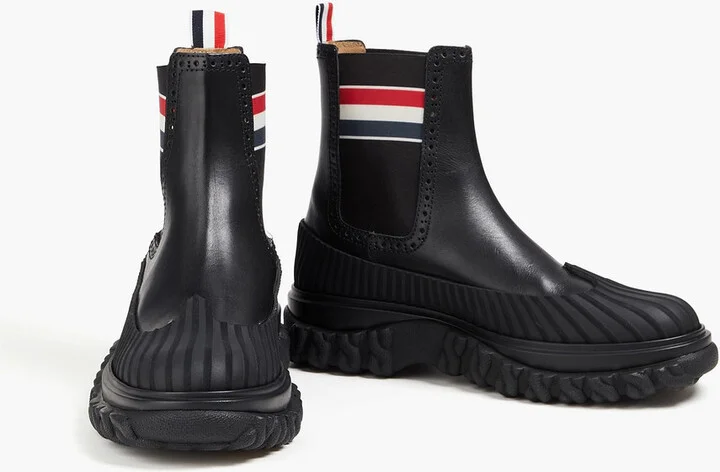 Rubber-trimmed leather Chelsea boots - Image 2