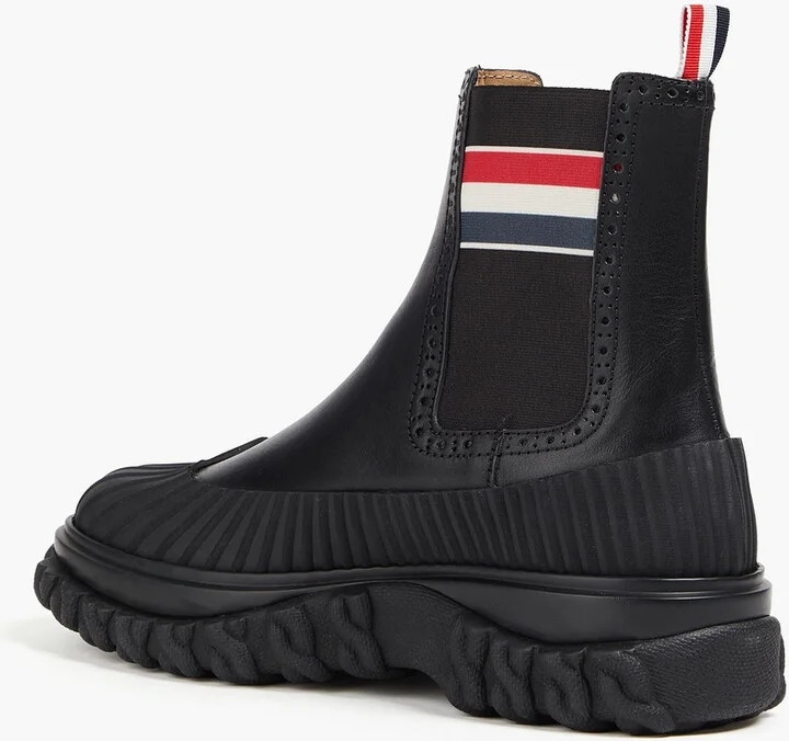 Rubber-trimmed leather Chelsea boots - Image 3