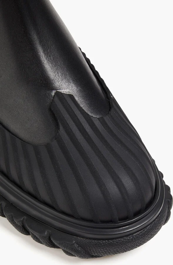 Rubber-trimmed leather Chelsea boots - Image 4