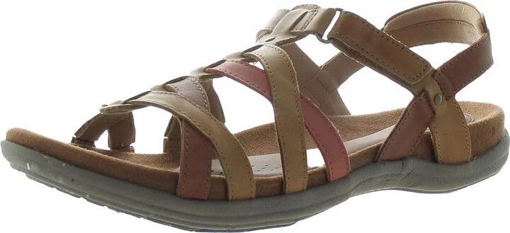 Rubey Woven Womens Memory Foam Suede Slingback Sandals