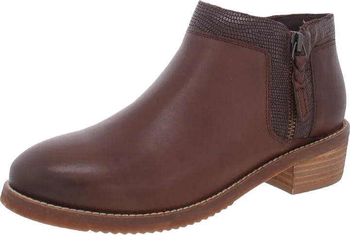 Rubi Womens Leather Casual Ankle Boots