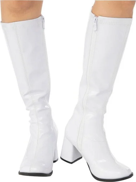 Rubies Women's White Costume GoGo Boots Size