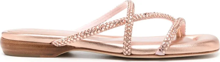 Rubis crystal-embellished slides