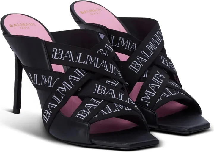 Ruby 95mm leather mules - Image 2