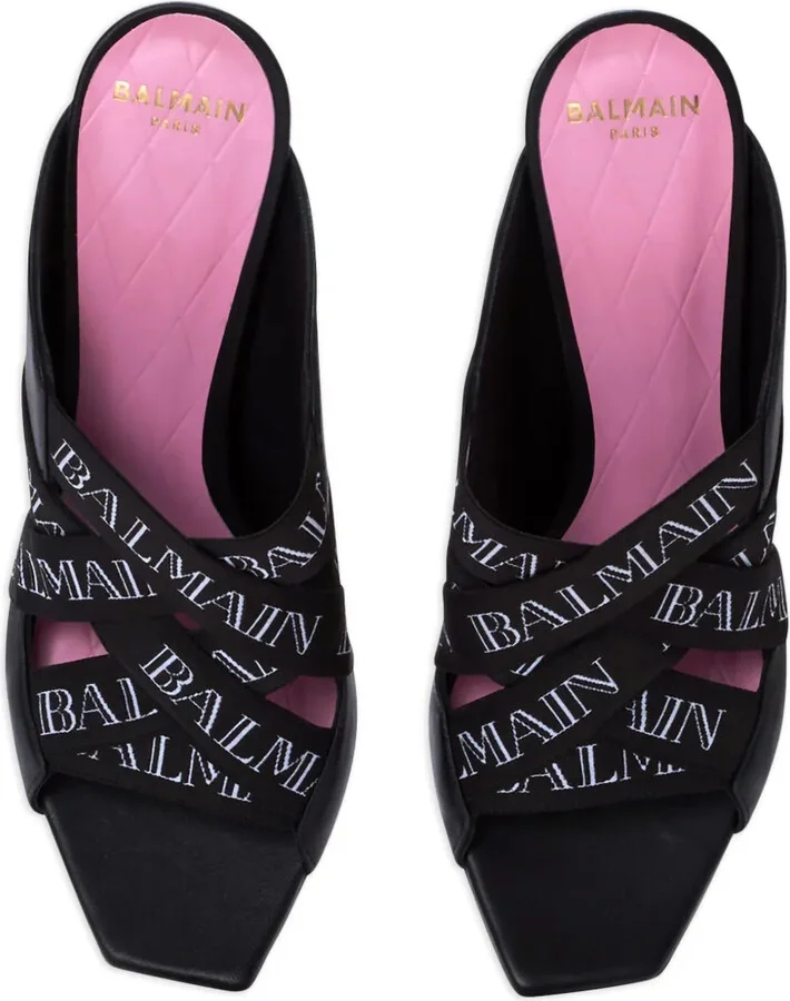 Ruby 95mm leather mules - Image 3