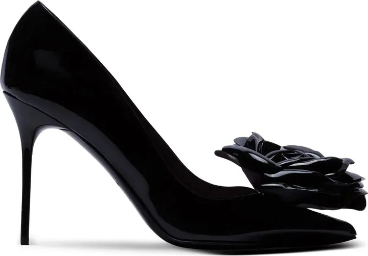 Ruby 95mm leather pumps